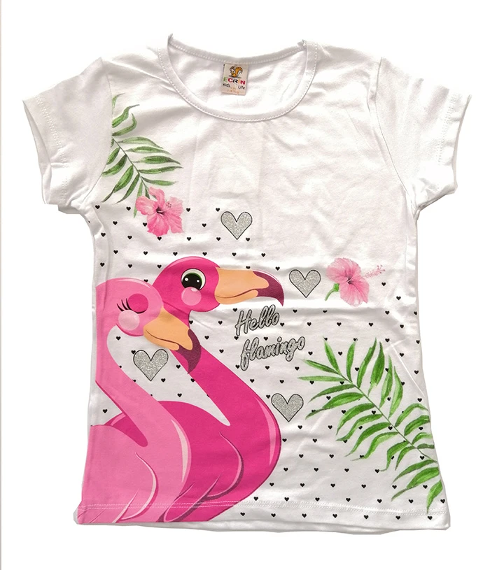Majica flamingo white